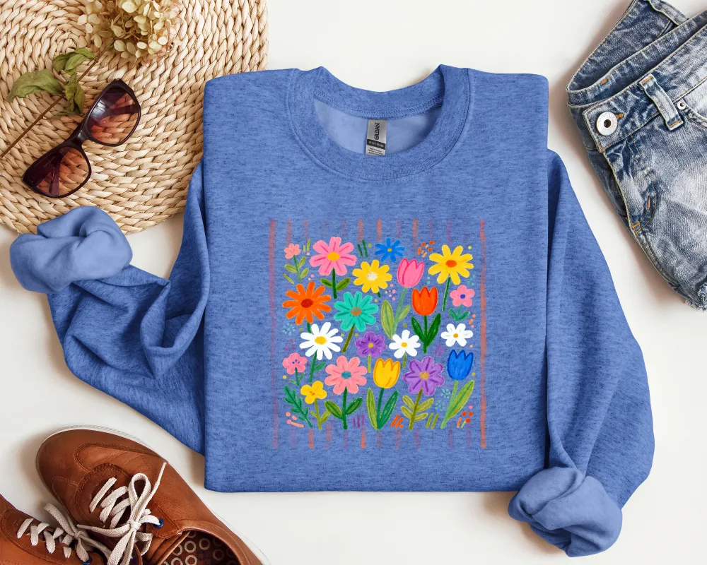 Wildflower Graphic Crewneck Sweatshirt
