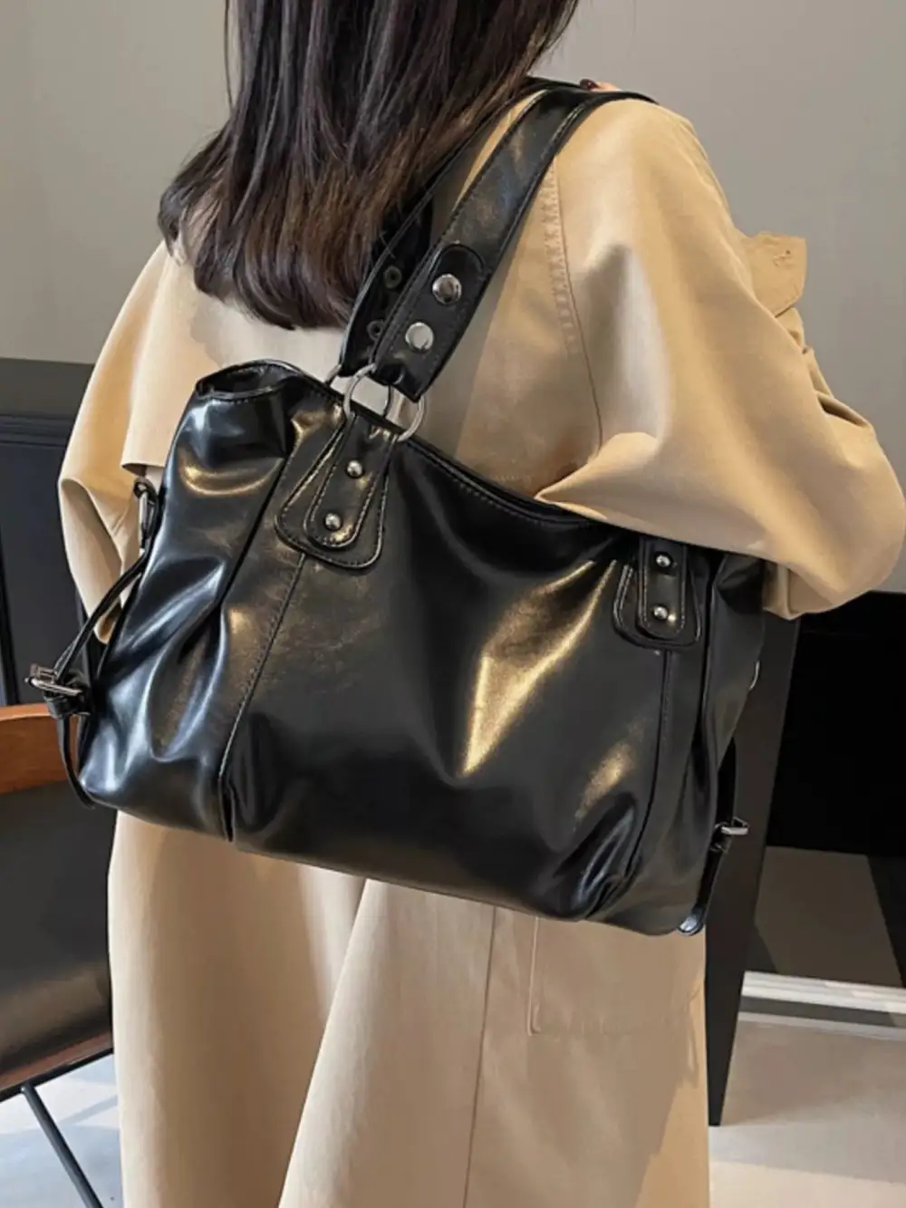 Vintage Faux Leather Handbag