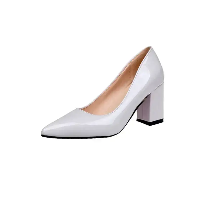 Patent Leather Pointed-Toe Pumps