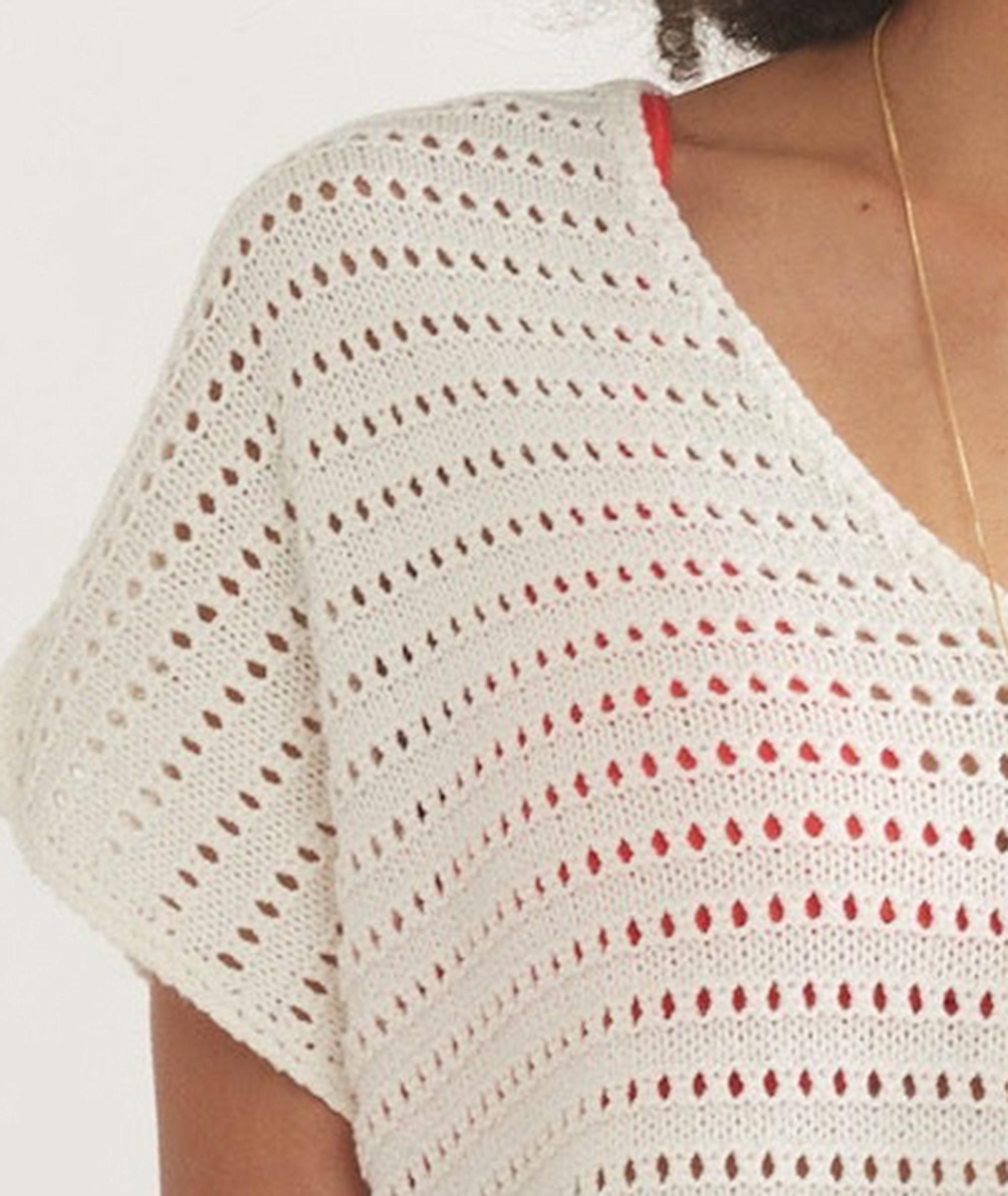 Knit Openwork Beach Cover-Up