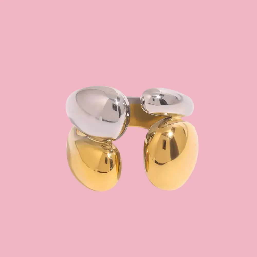 Mixed Finish Embrace Ring