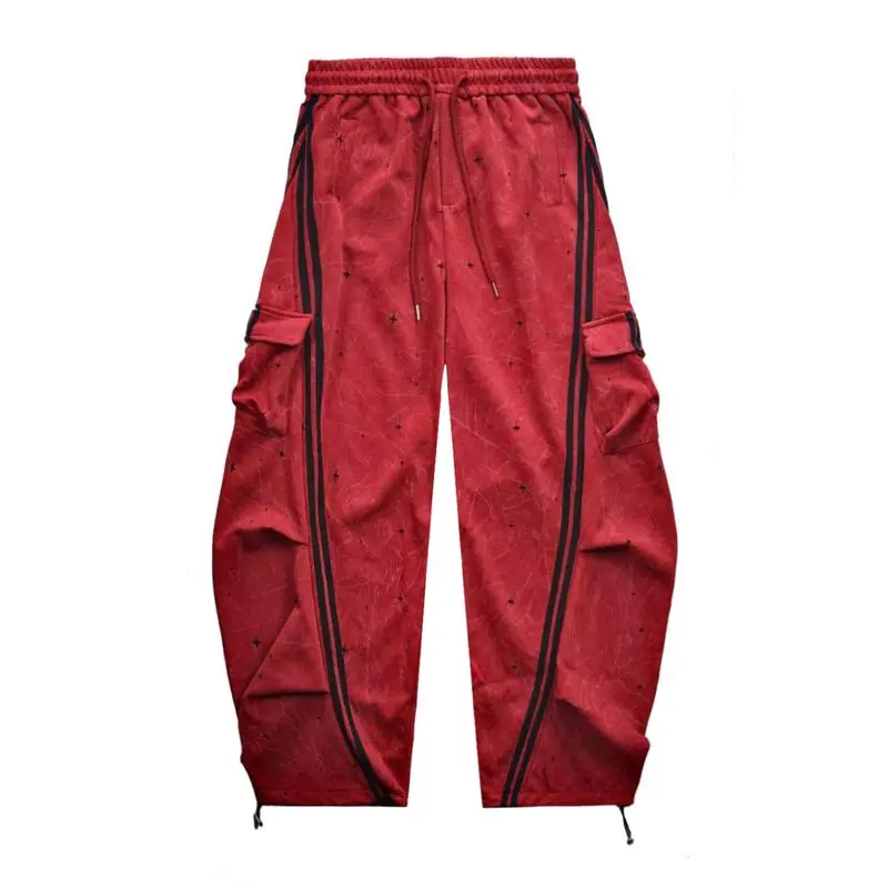 Women  Wide Leg Drawstring Joggers with Side Pockets