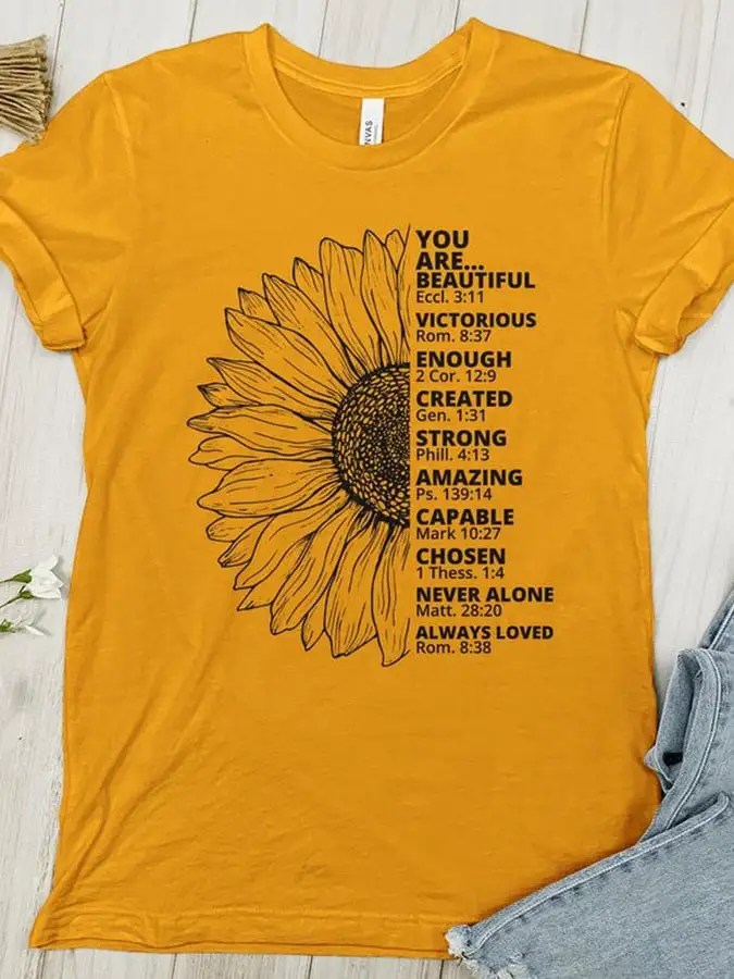 Casual Print Short Sleeve T-Shirt