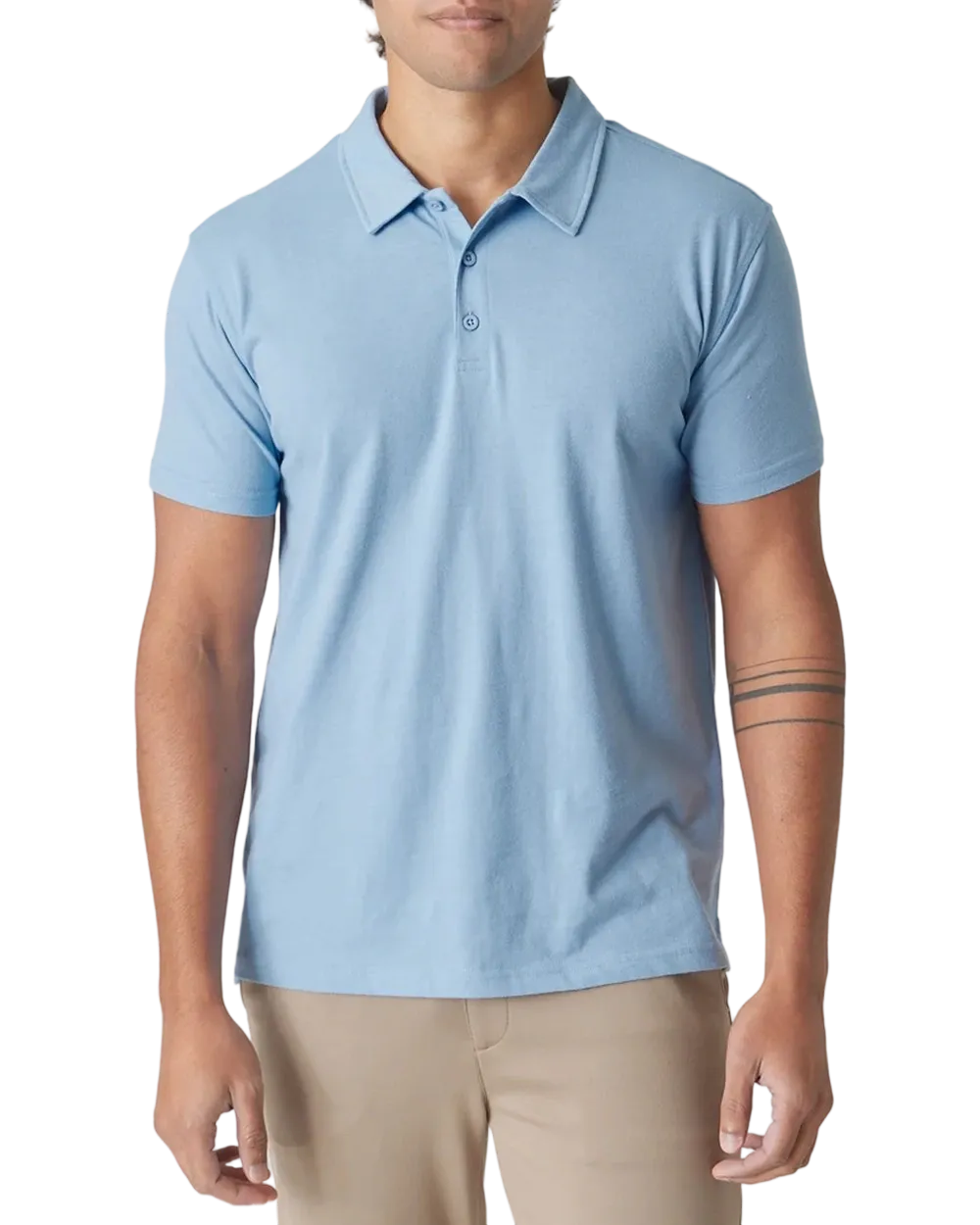 Men'S Casual Business POLO Shirt, Breathable Pique Fabric,Classic Polo