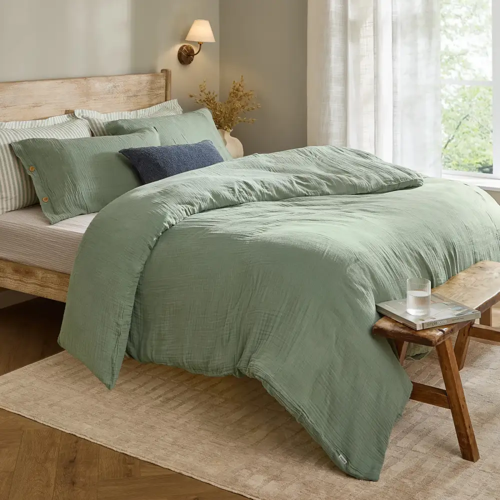 Classic Bedroom Printed Cotton Duvet Cover Set