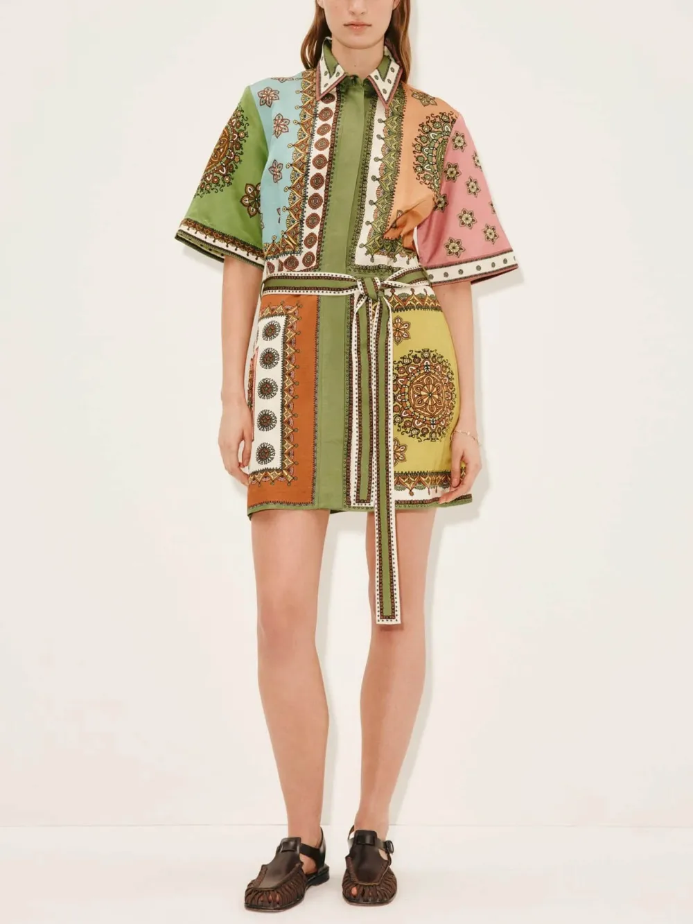Bohemian Print Exquisite Mini Dress