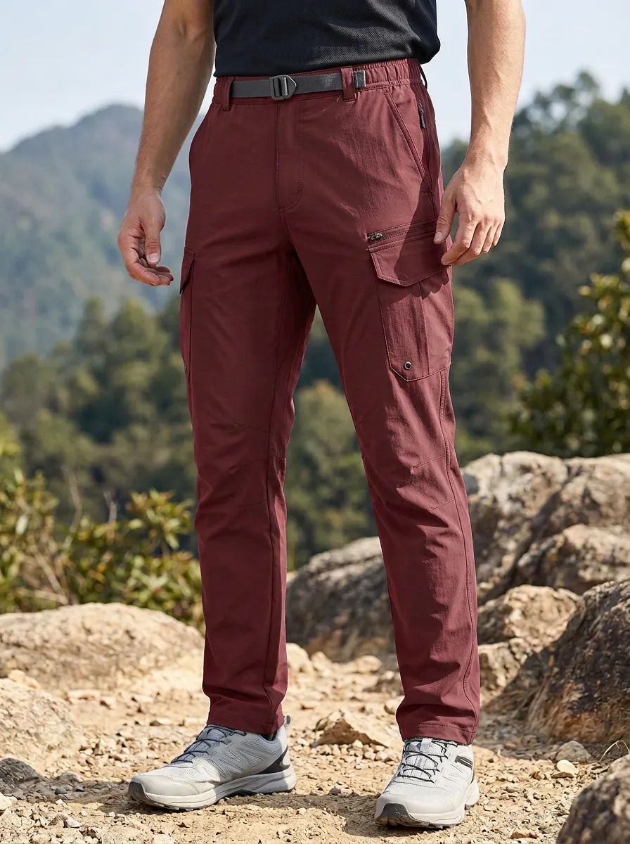 Men's Outdoor Hiking Tactical Multi-Pocket Cargo Pants