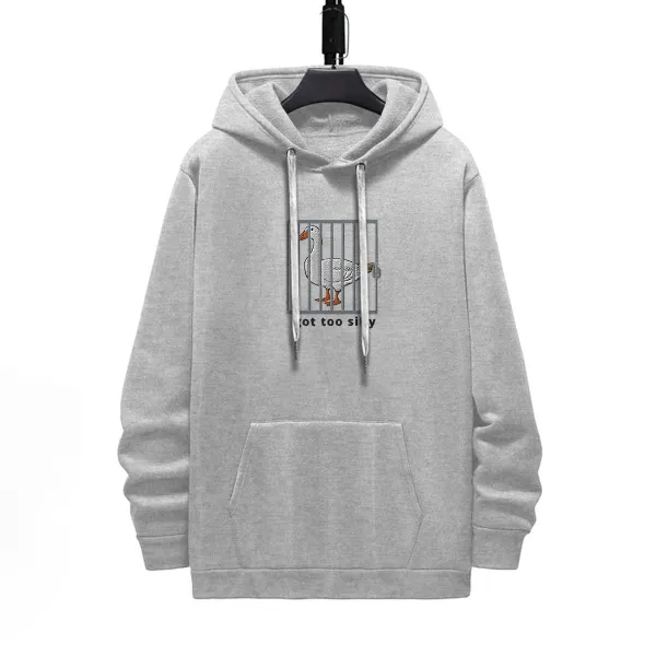 Got Too Silly Pattern Printed Hoodie
