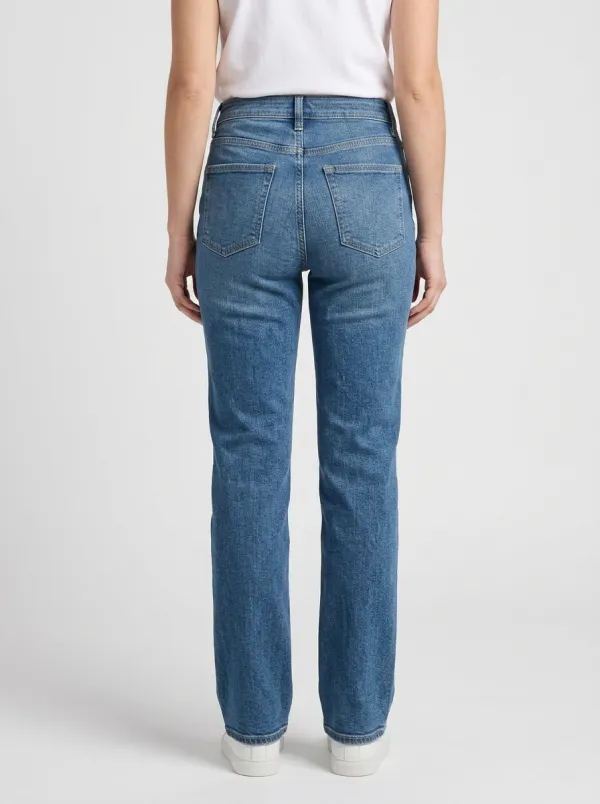 City-Casual High-Rise Denim Jeans