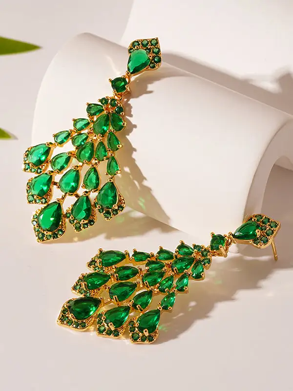 Minimal Leaf Accent Earrings