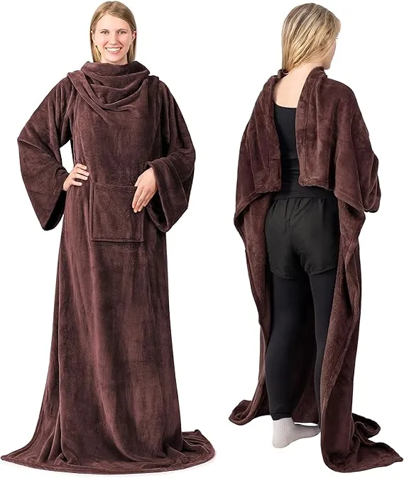Wearable Blanket with Sleeves – Cozy Warmth You Can Wear  Snuggle. Relax. Stay Warm.