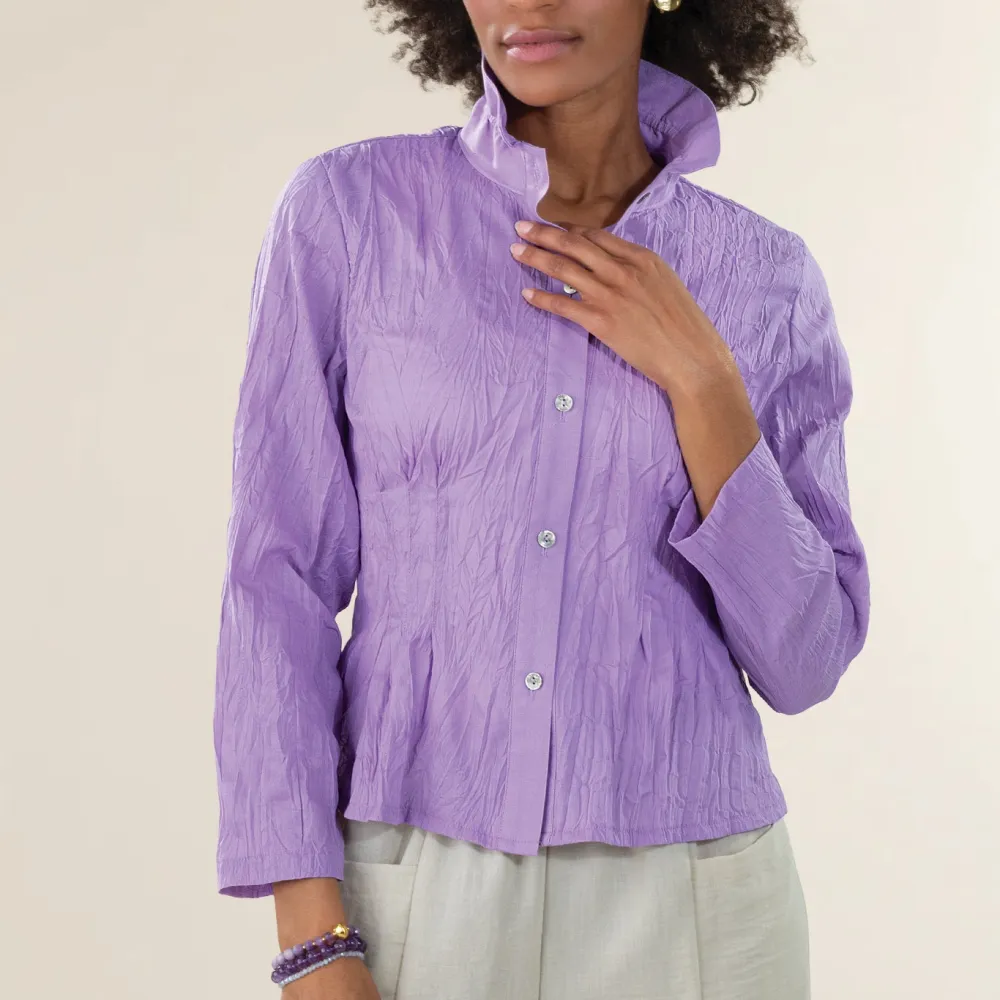 Sleek Textured Blouse