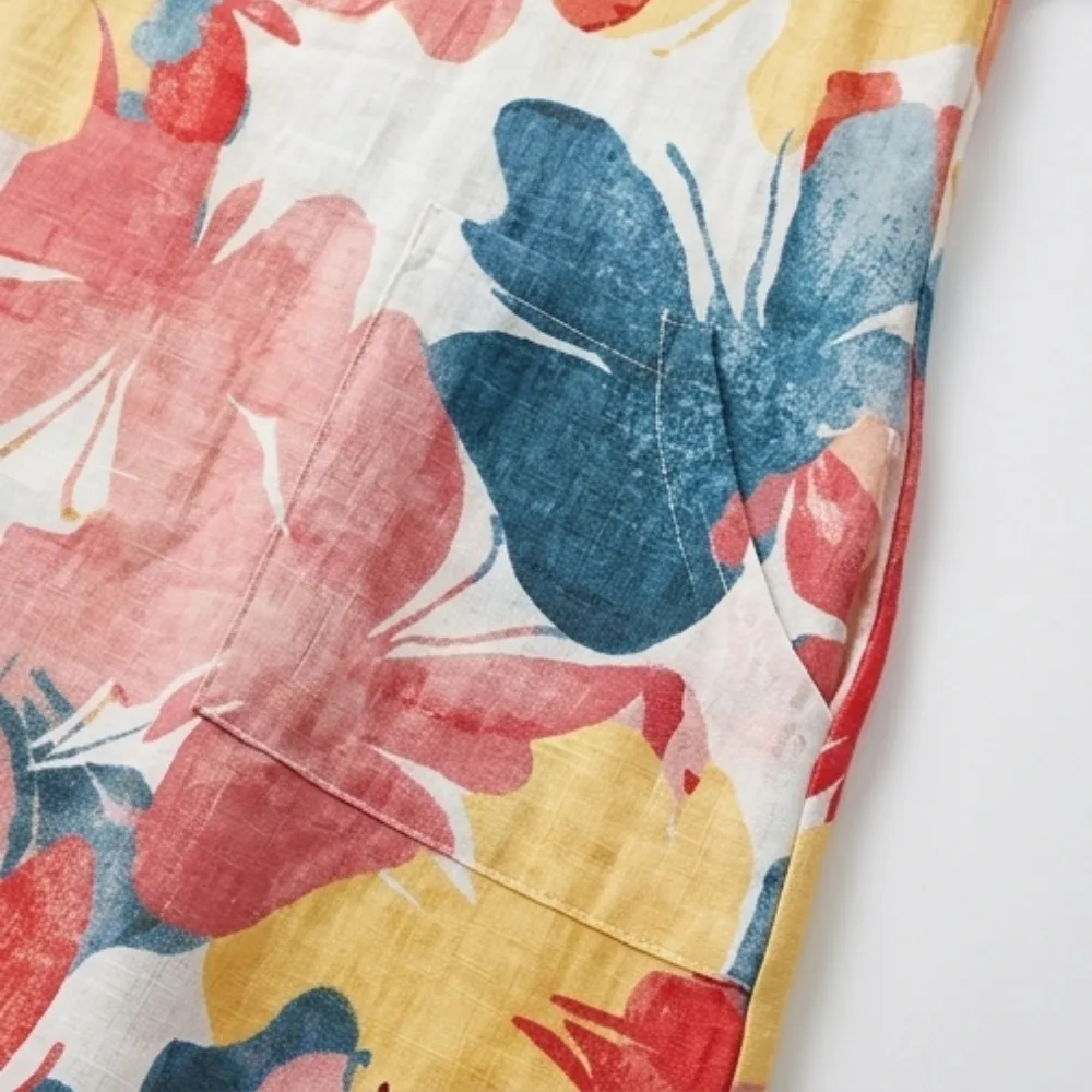 Floral Watercolor Midi Dress