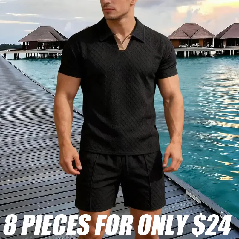 Men's casual short-sleeve set