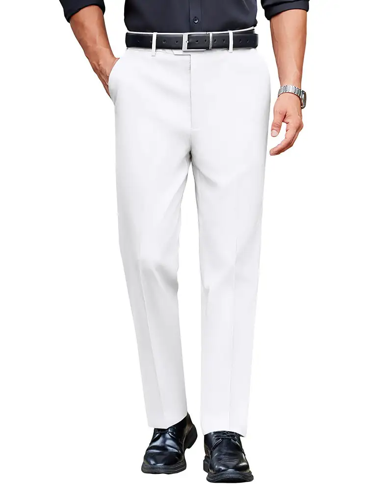 Structured Expandable Waist Dress Pants
