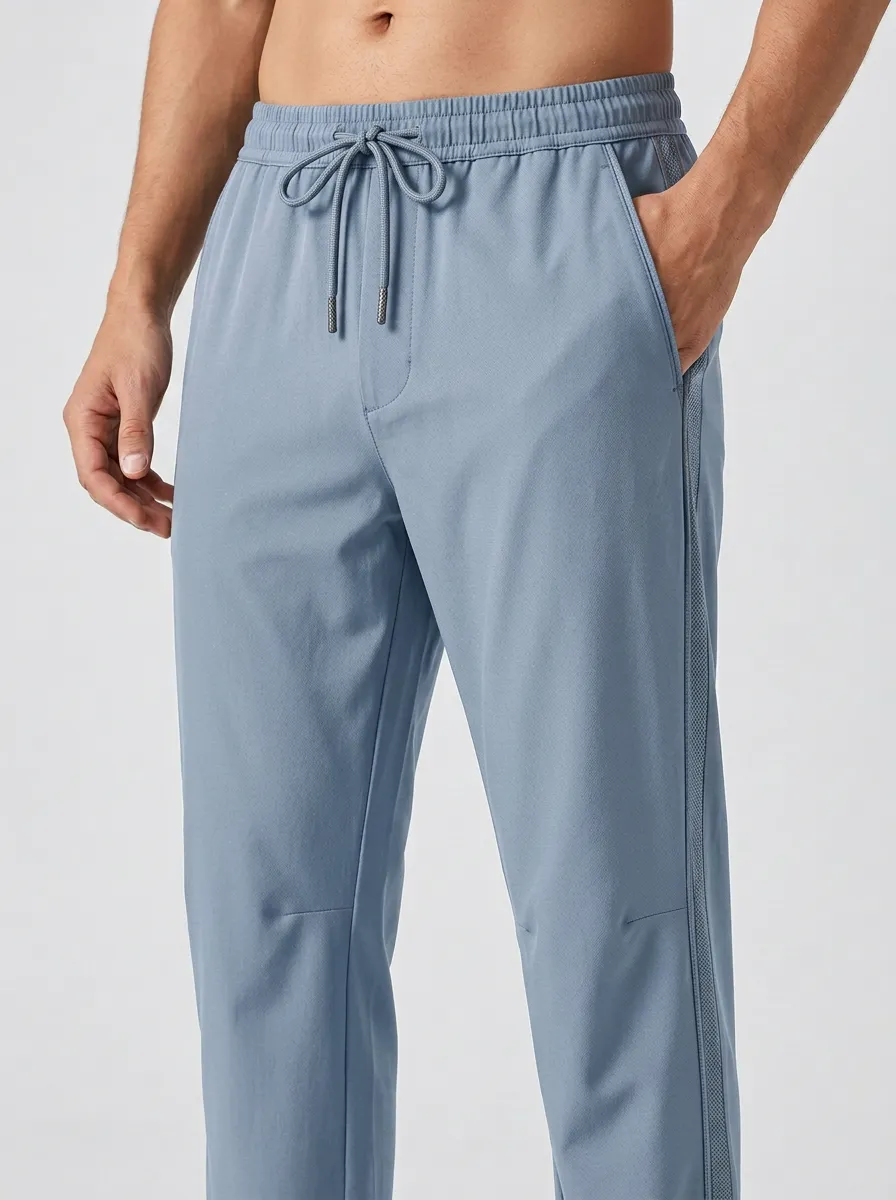Heritage Ice Silk Graphic Print Street Look Men's Ice Silk Casual Pants