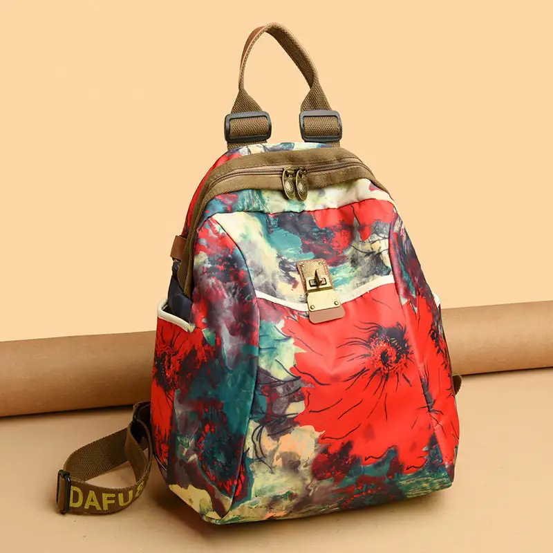Nylon Backpack Large Capacity Travel Bag