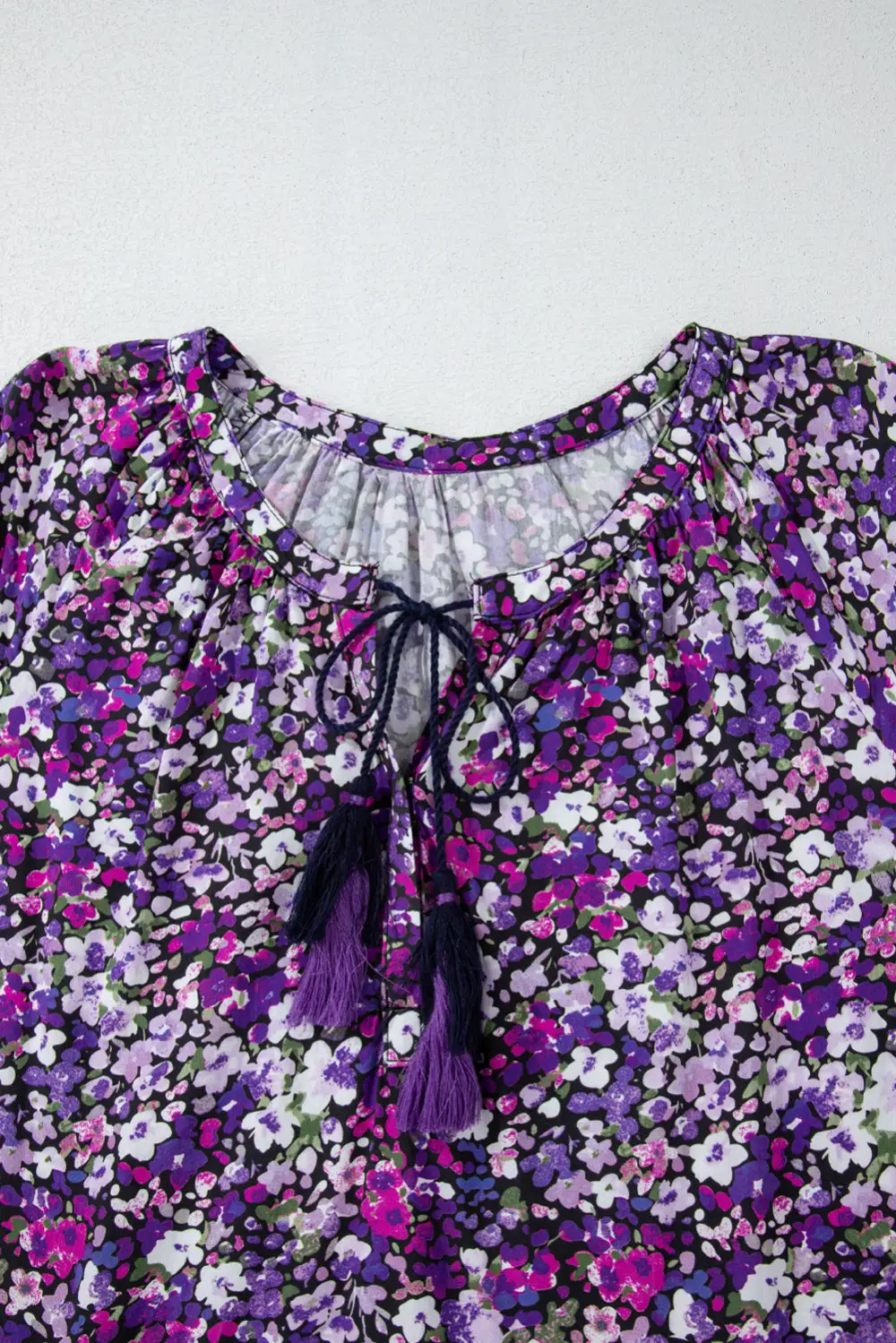 Floral V-Neck Boho Blouse