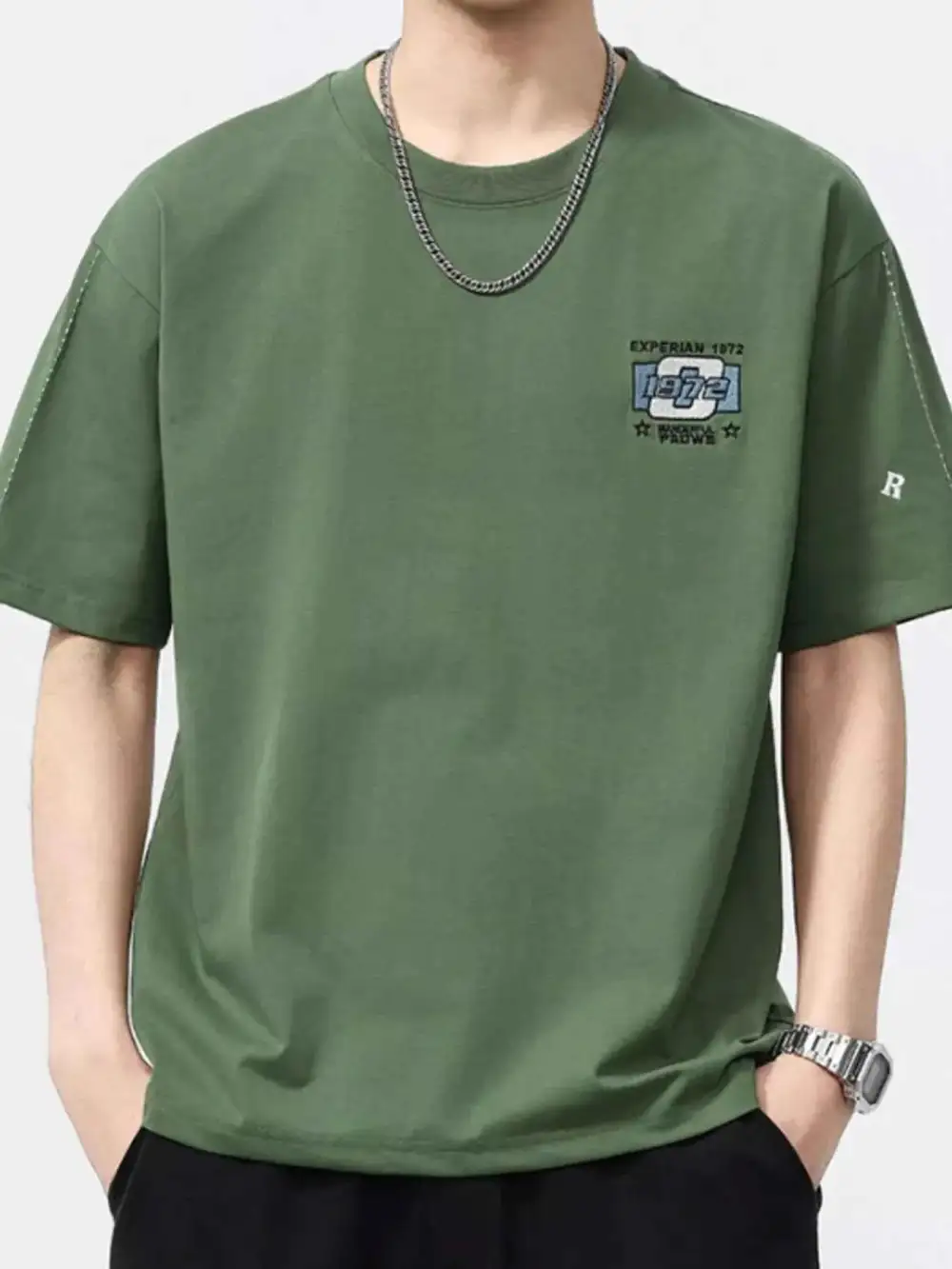 Embroidery Pattern Oversized T-Shirt