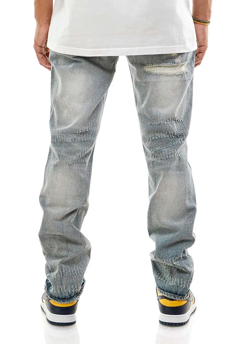 Men's Distressed Stretch Jeans