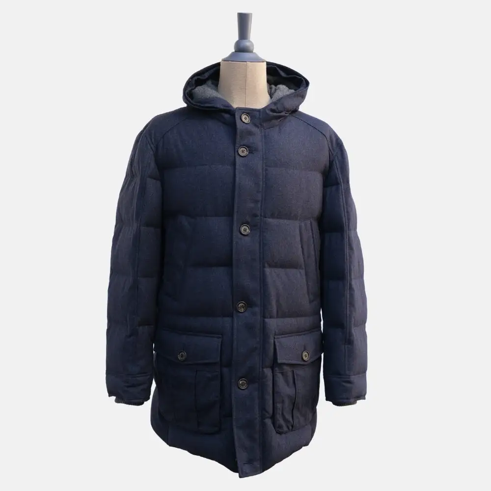 Down Cashmere Wool Coat
