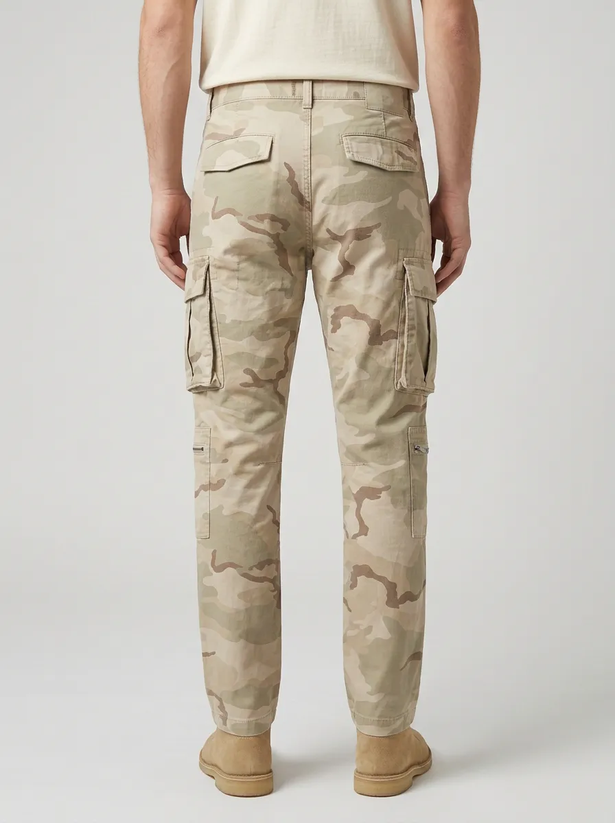 Men's Desert Camouflage Tactical Camouflage Cargo Pants