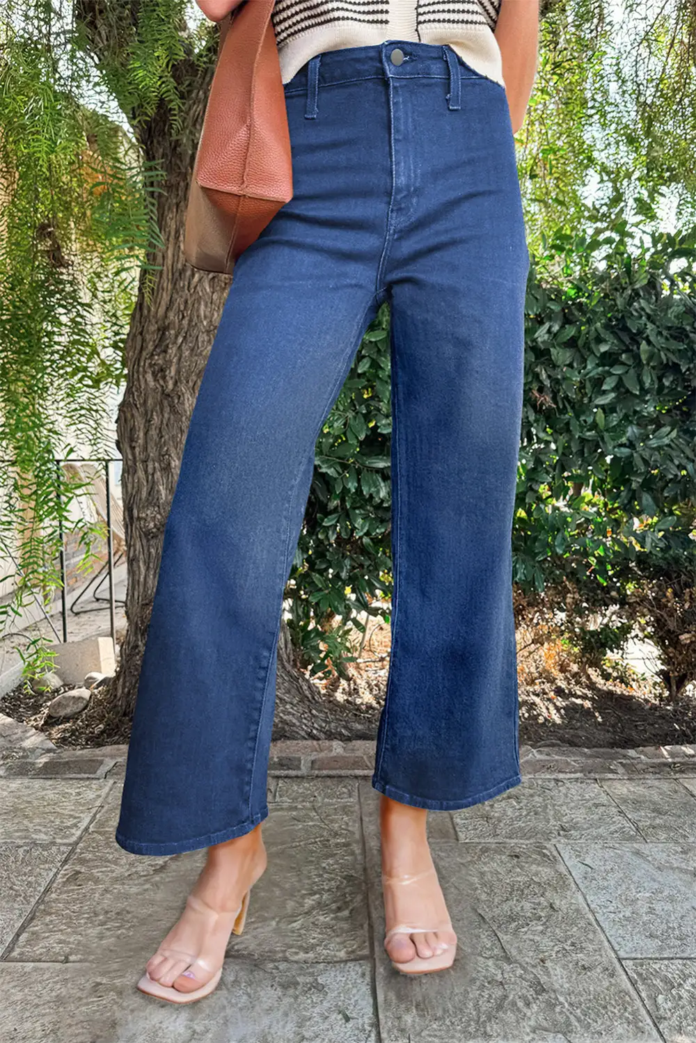 High Waist Straight Leg Jeans