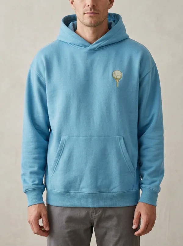 Sport Golf-Ball Ball-On-Tee Golf Casual Hoodie