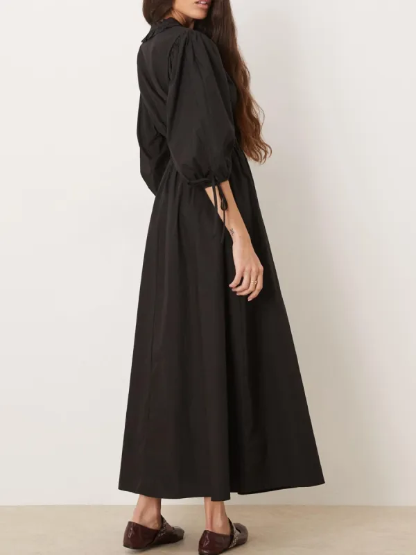 Tied V-Neck Maxi Dress