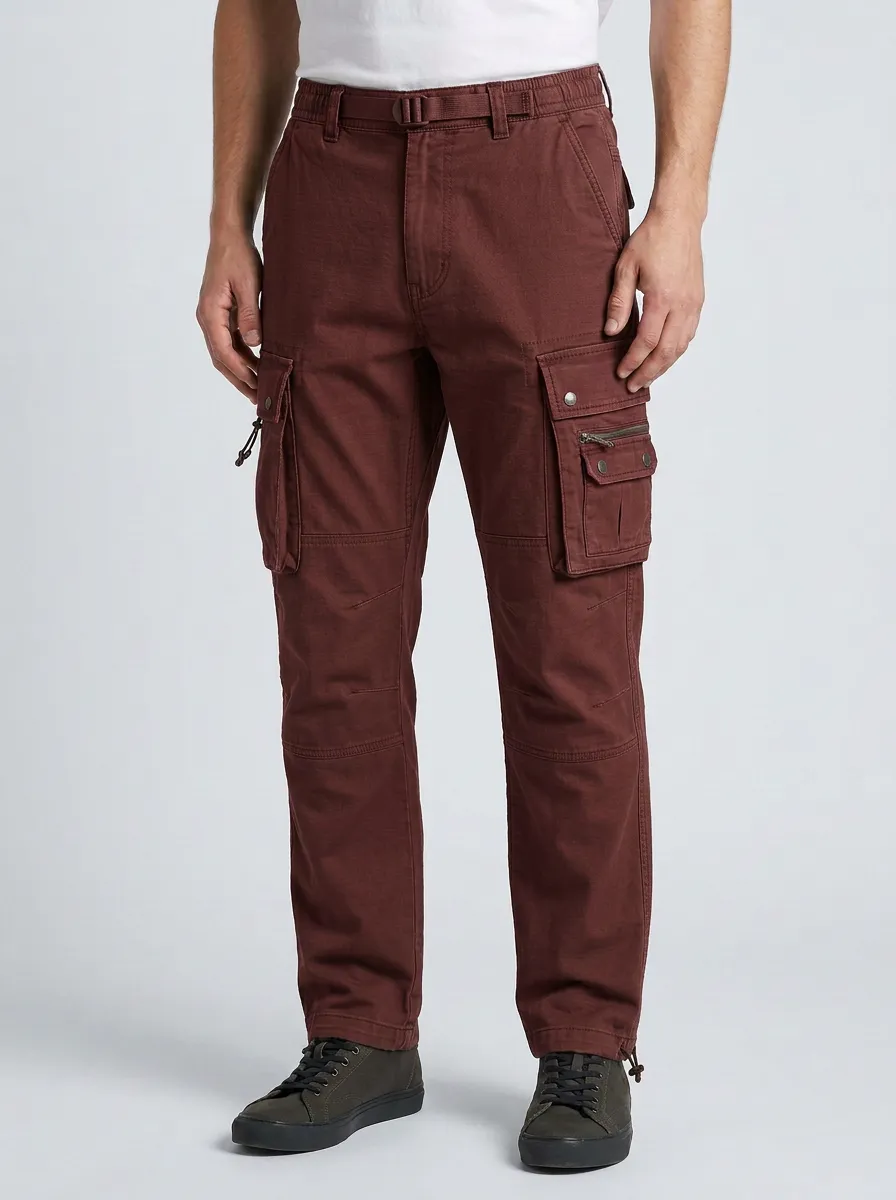 Men's Tactical Outdoor Olive Green Multi-Pocket Cargo Pants