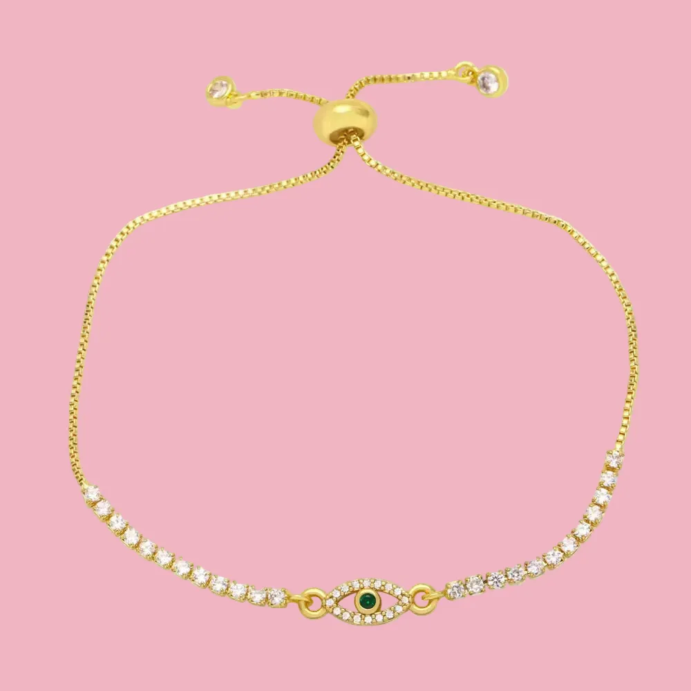 Minimal Eye-Motif Bracelet