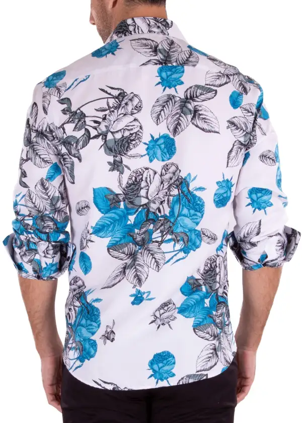 Modern Fit Long Sleeve Button Shirt