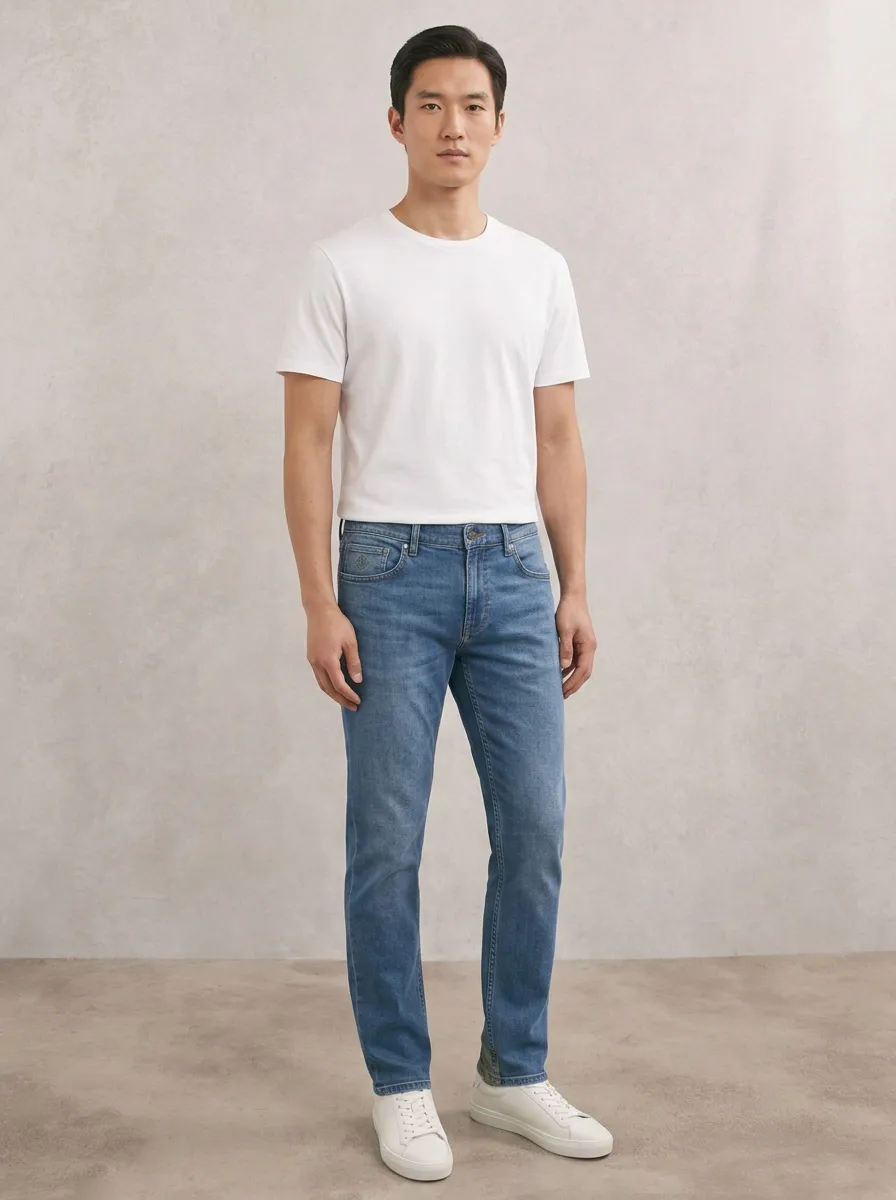 Men's Streamlined Everyday Casual Wear Stretch Denim Jeans