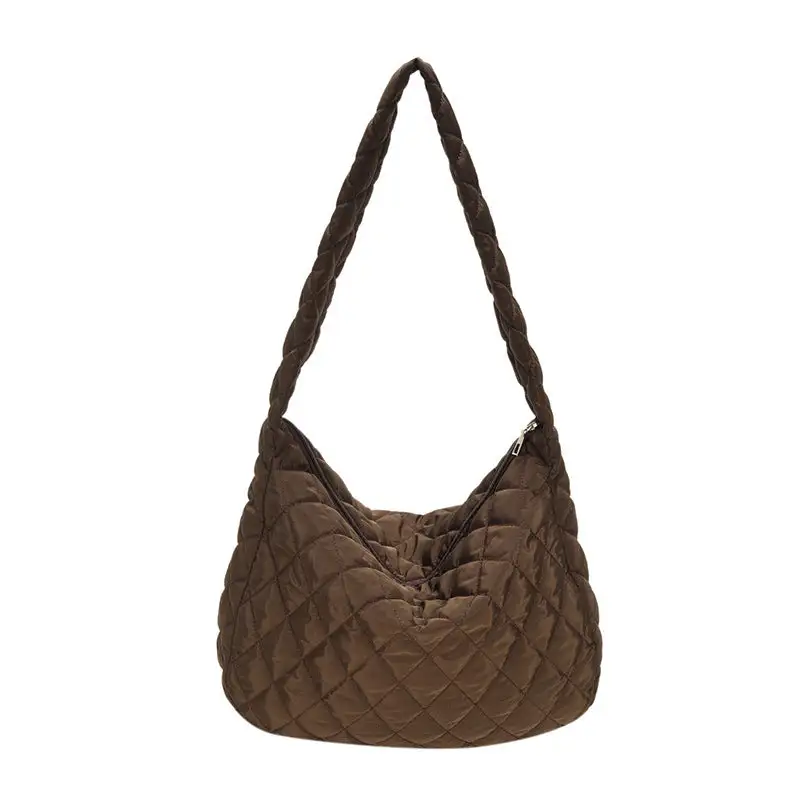 Winter Quilted Crossbody Bag Down Cloth Compact Soft