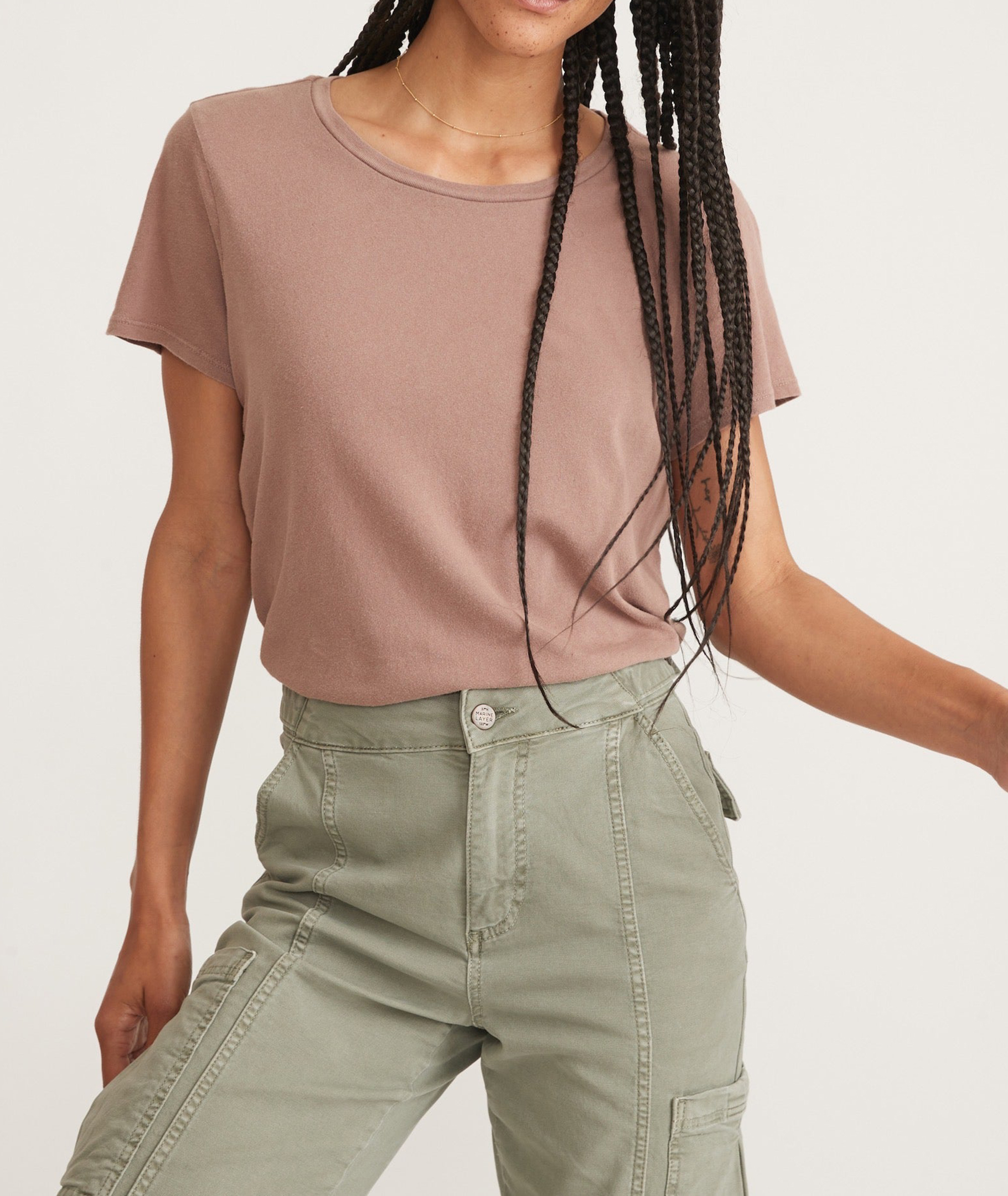 Classic Crew Neck Soft Cotton Tee