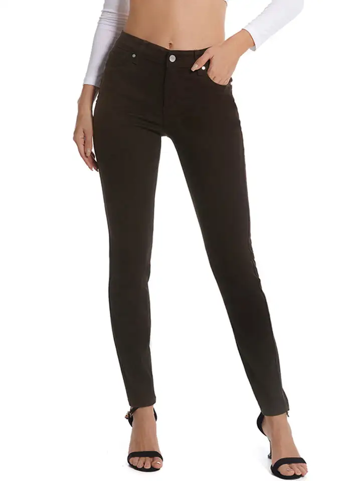 Pocketed Button Denim Jeans