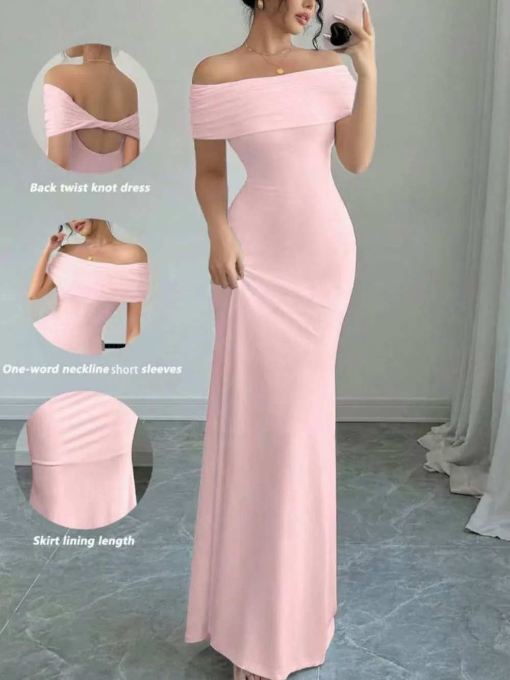 Drape Off Maxi Dress