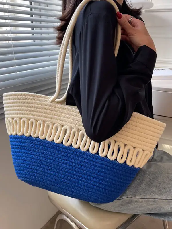 Refined Woven Shoulder Bag