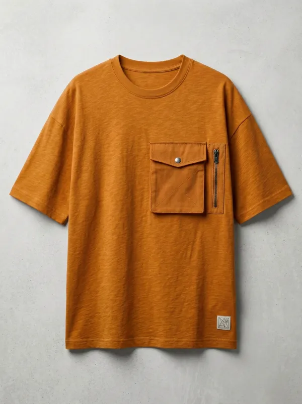 Heritage Multi Pocket Utility Essential Men's Cargo Pocket T-Shirt