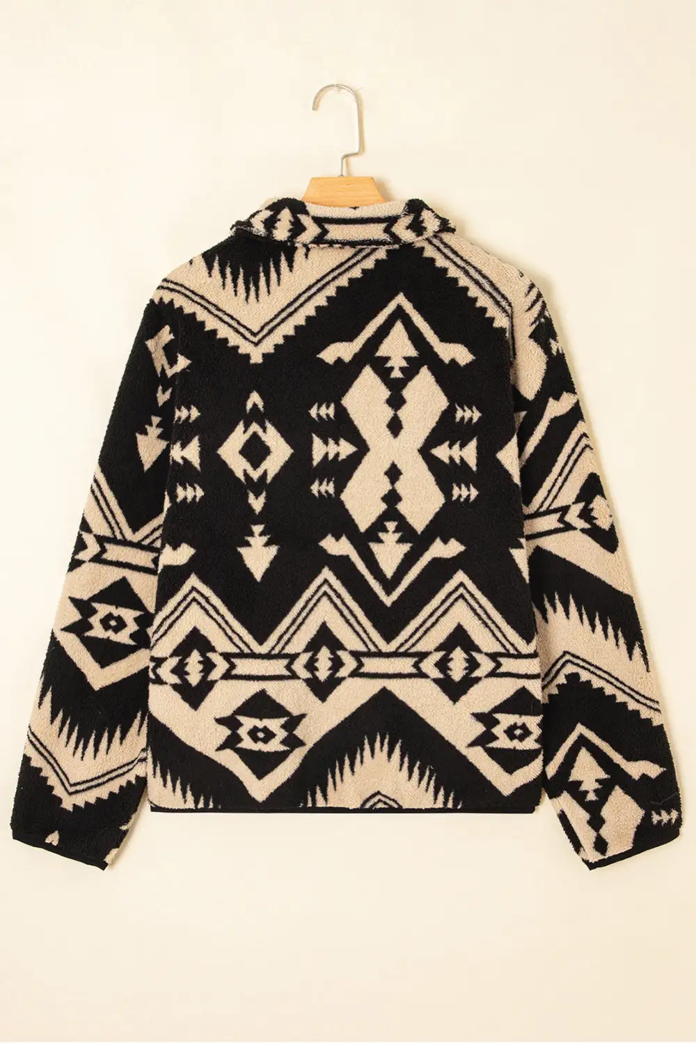 Everyday Zip Detail Western Inspired Zip Pullover Sweatshirt