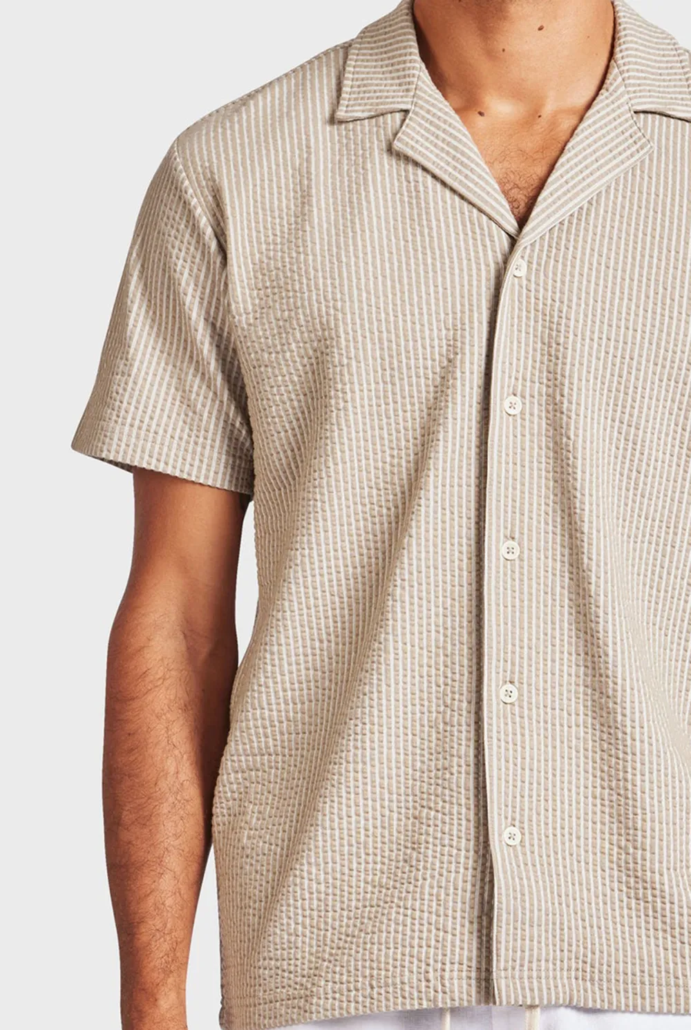 Textured Knit Short Sleeve Shirt