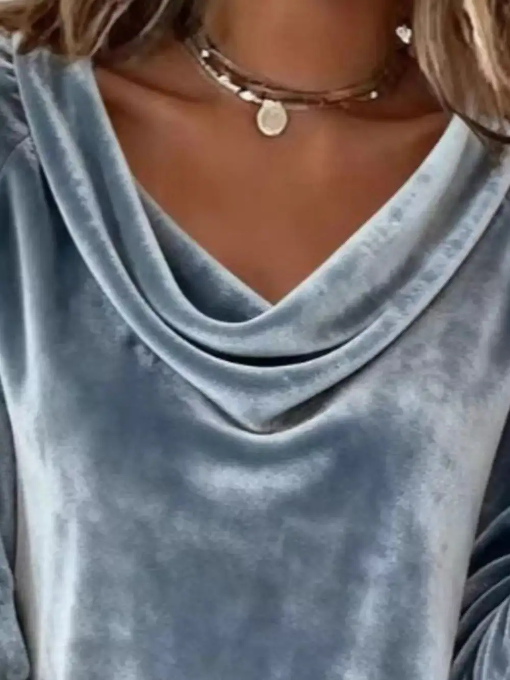 Velvet Long Sleeve Top