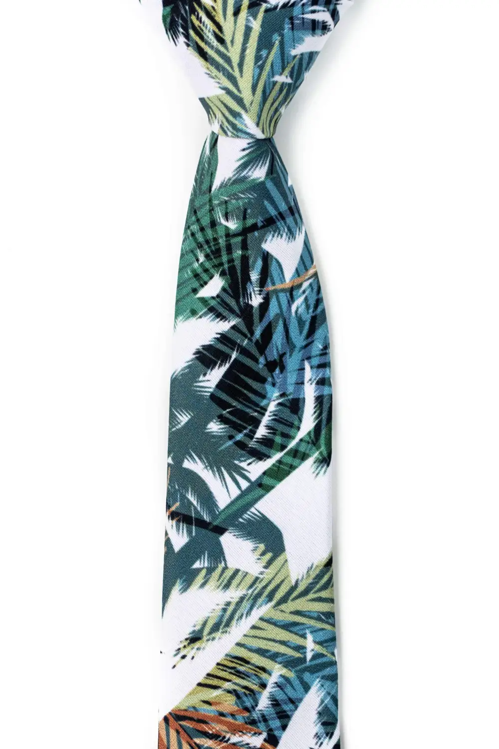 Retro Botanical Floral Pattern Necktie