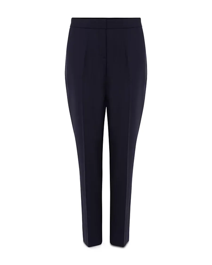 Banded Waist Slim Leg Pants