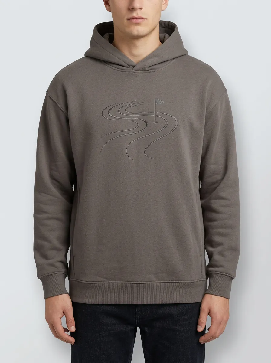 Fairway Flag-Motif Golf Casual Hoodie