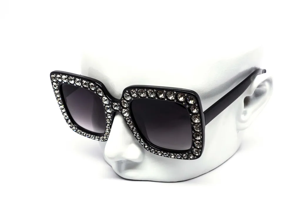 12-Pack Square Gradient Assorted Sunglasses
