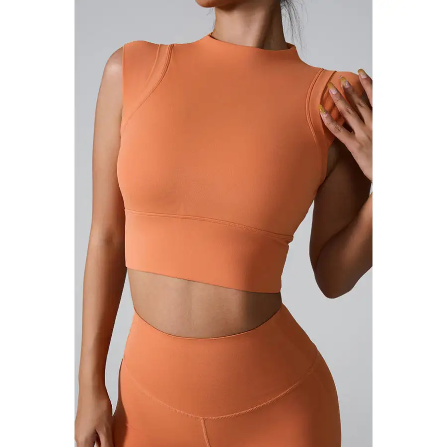 Mock Neck Active Tank