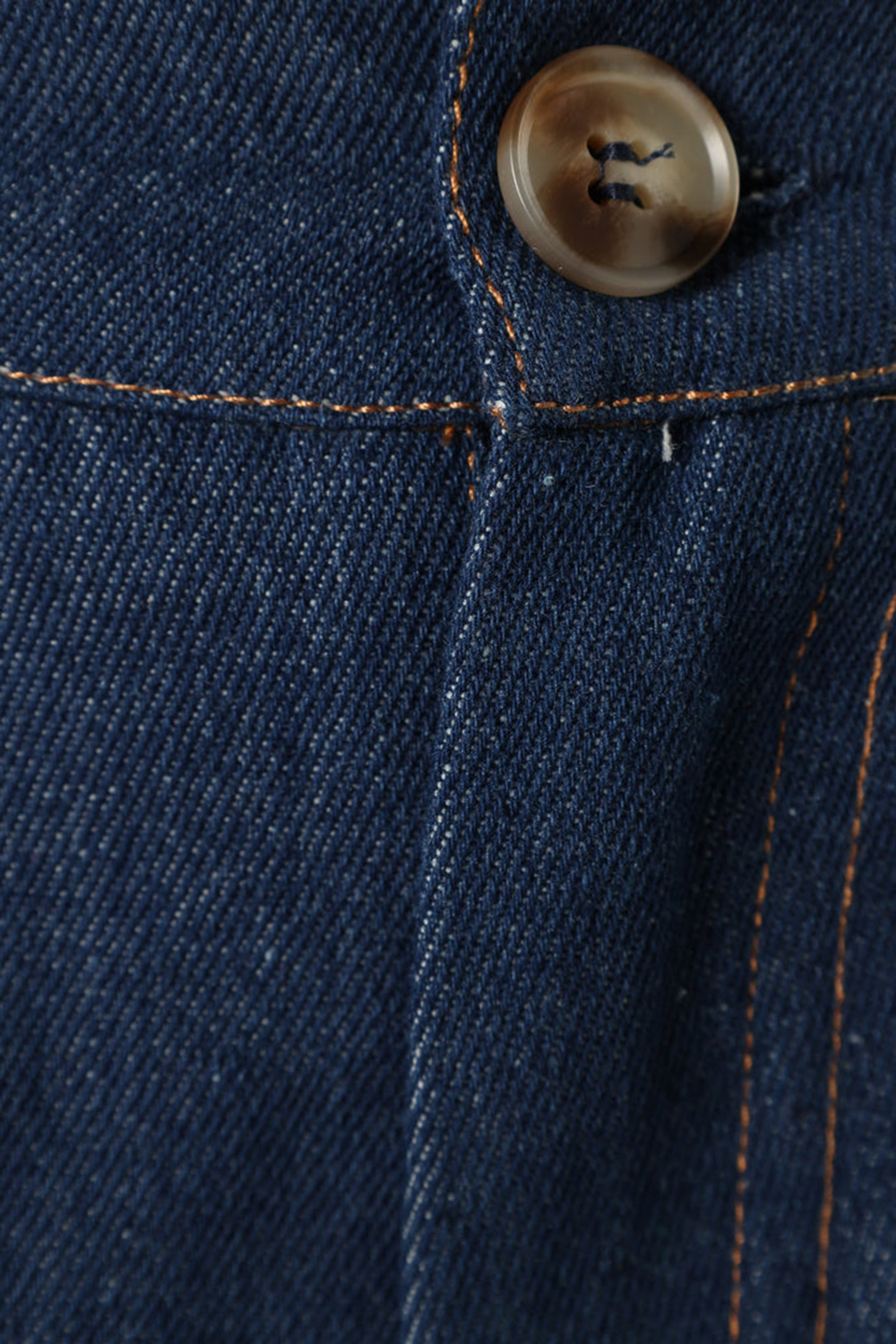 DARK DENIM LOOSE BUTTON DOWN SHIRT