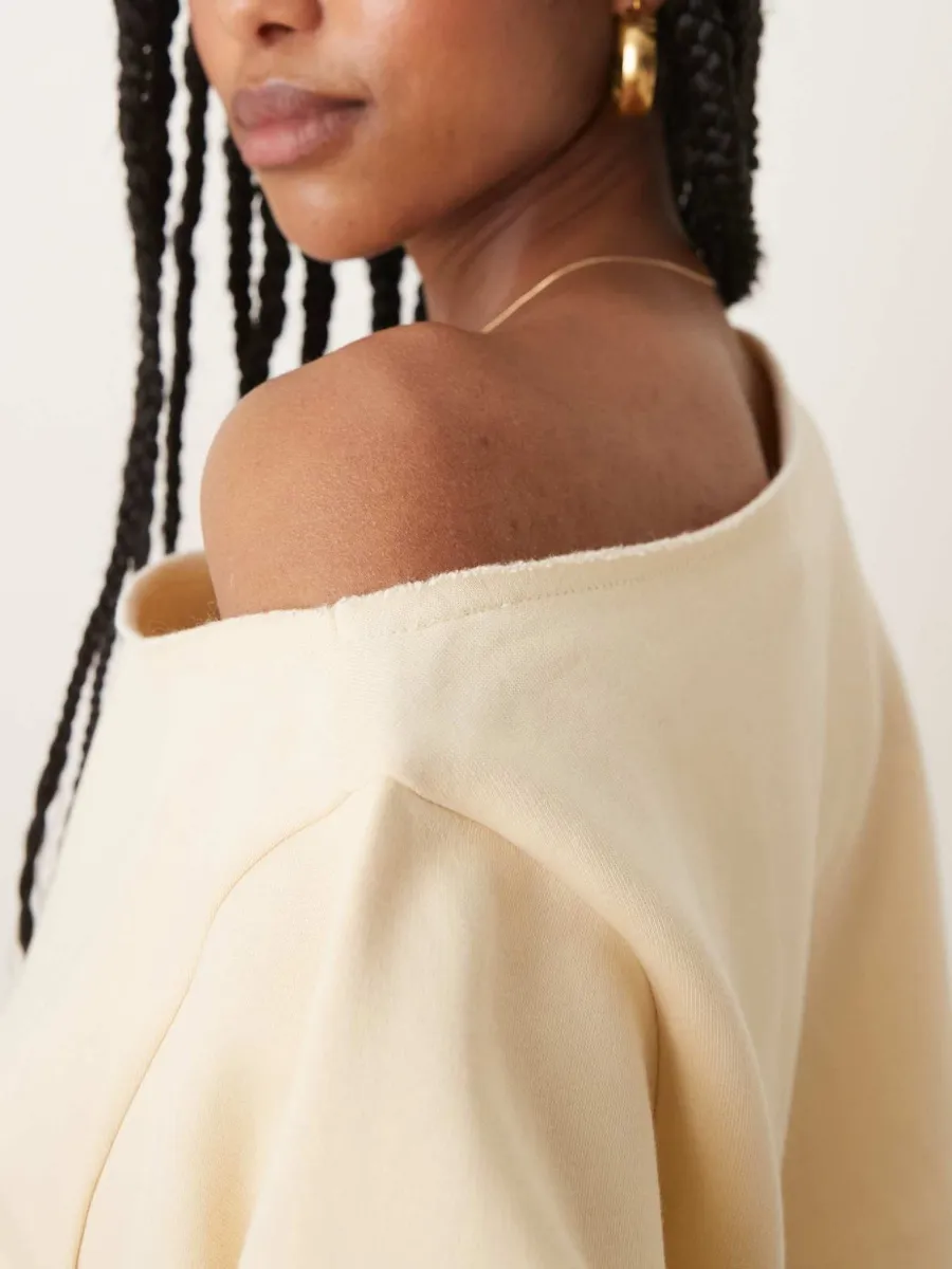 One Shoulder Casual Sweatshirt