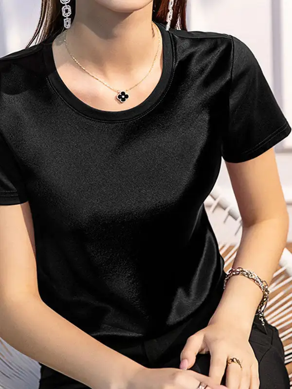 Short Sleeve Round Neck Everyday T-Shirt